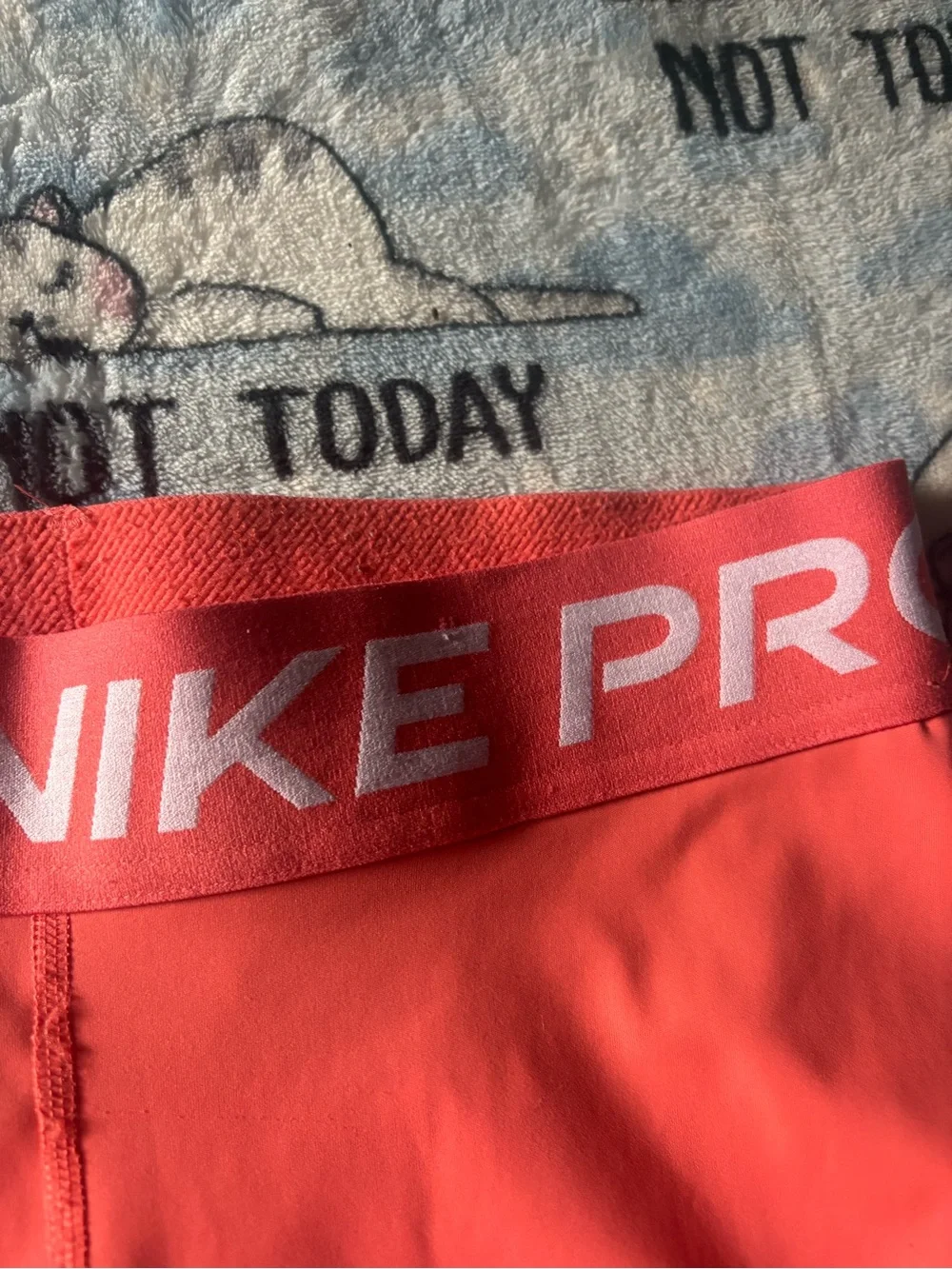Nike Coral Pro Compression Shorts with White Logo